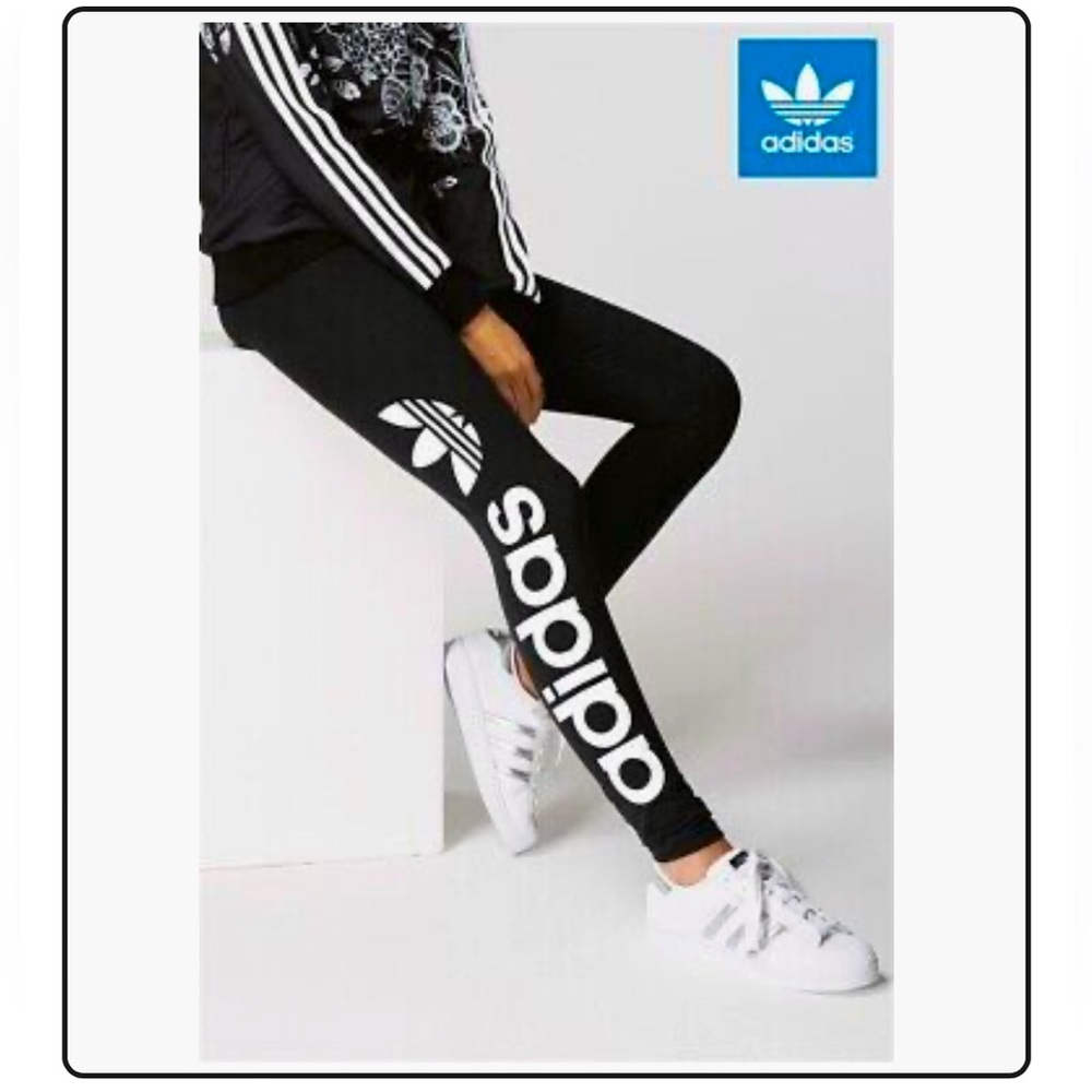 adidas Original Linear Women's Sports Leggings - Black